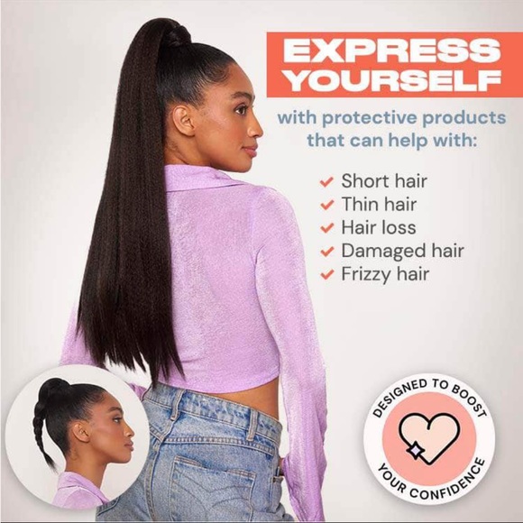 26" extra long and straight ponytail - Picture 5 of 9